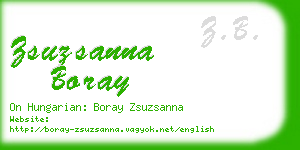 zsuzsanna boray business card